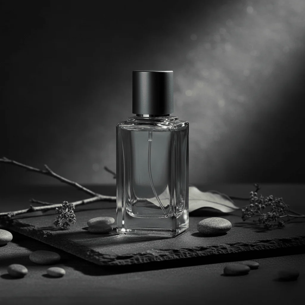 AKDC light tinted grey 30ml glass perfume bottle minimal luxury refillable fragrance container gift - Image 2