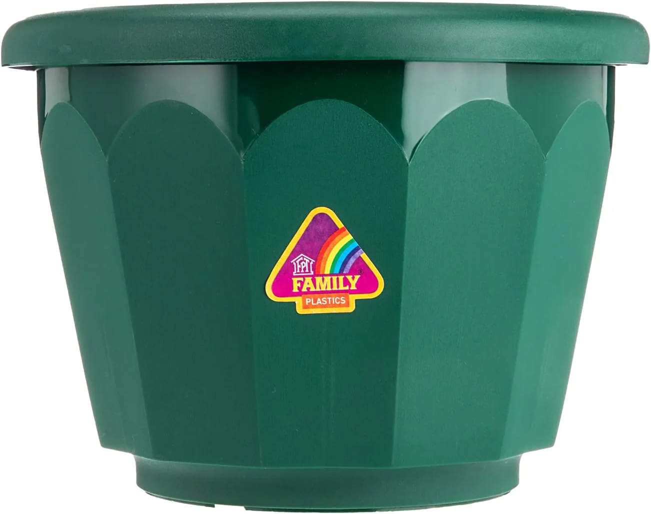 AKDC Planter Pot Grovel With Tray Width 13CM Height 10CM Green Color - Image 2