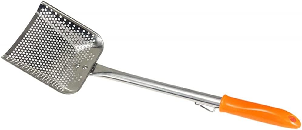 AKDC-Mavoorick Food Filter Frying Oil Spill Shovel Skimming Spoon Square Stainless Steel Skimmer for Kitchen Deep Fryer - Image 2