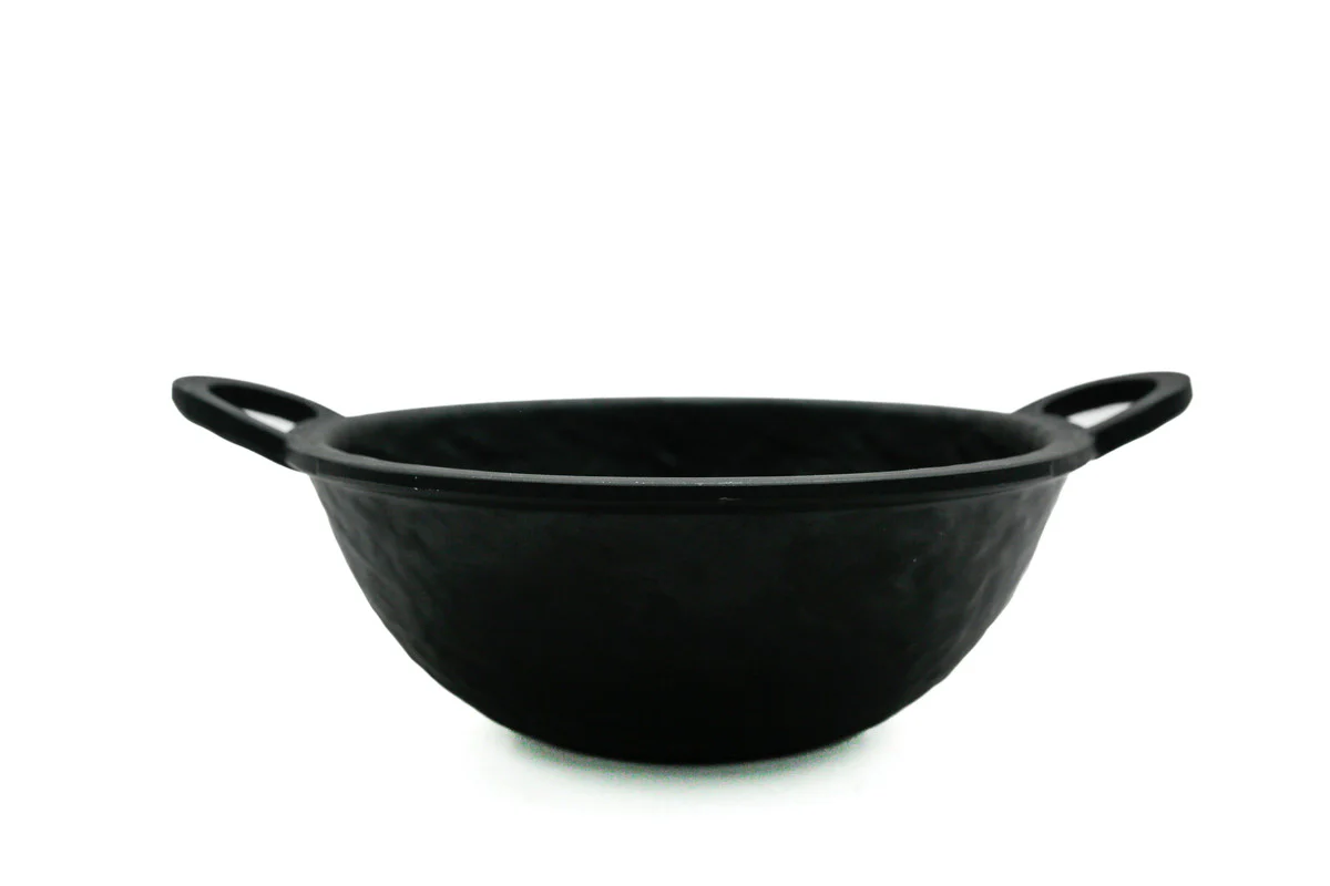 AKDC-Melamine Deep Kadai 8 Inch Blk Mat Hw01425 Hb17018 - Image 3