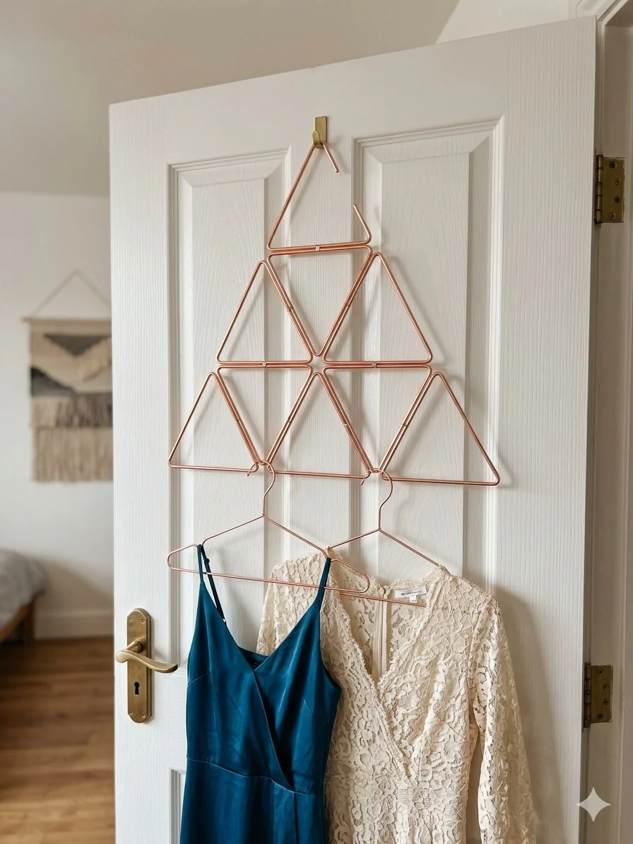 AKDC Metal Cloth Hanger 32cm, Rose Gold - Image 2