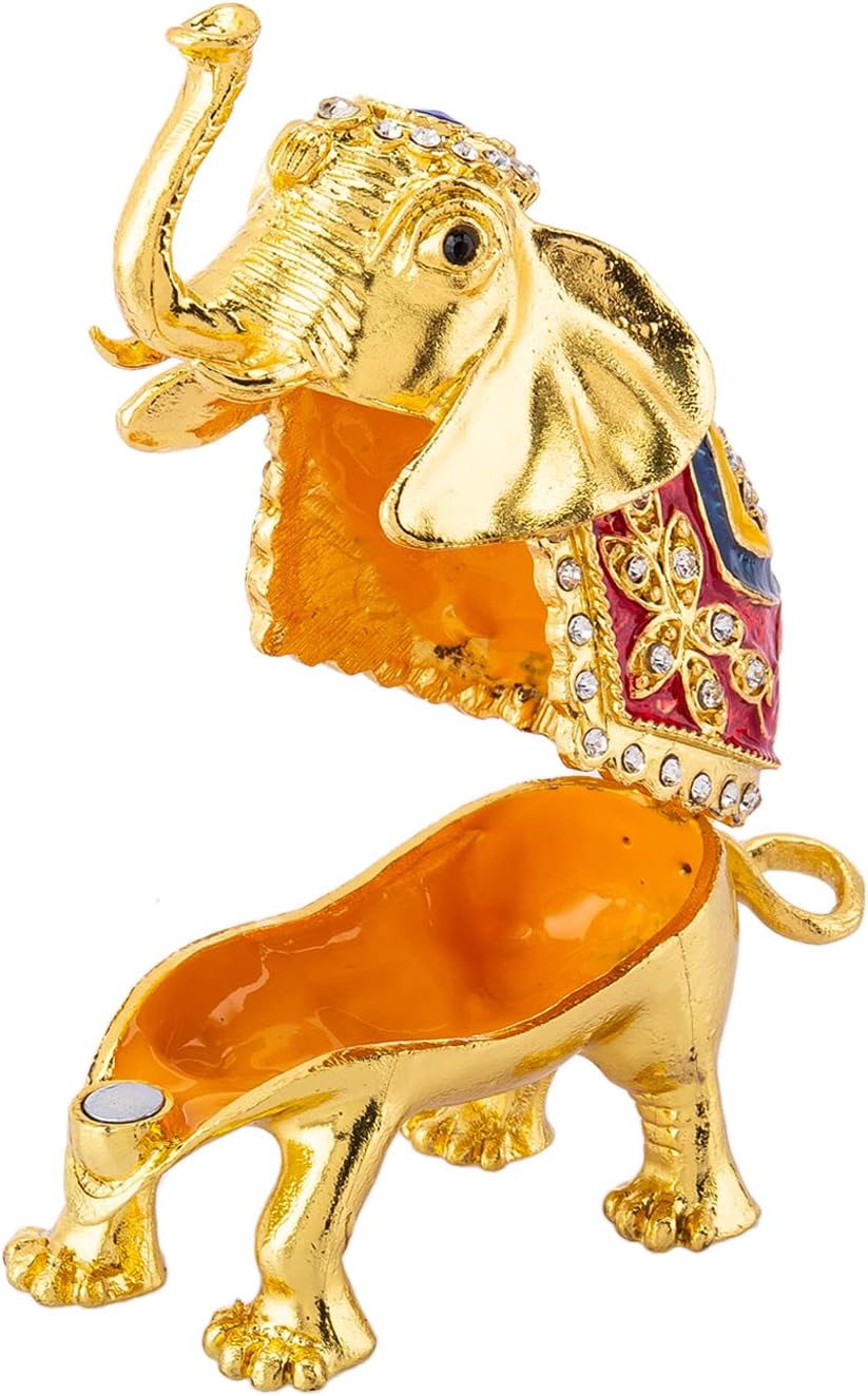 AKDC Metal Elephant D‚cor Box 13Cm X 5Cm X 6Cm Multi-Colour - Image 2