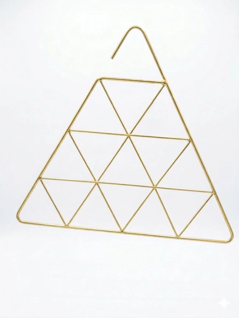 AKDC Metal Hanger 39.5cm, Triangle Shape, Gold