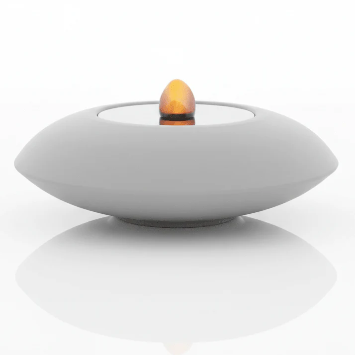 AKDC Metal LED Candle Light 15cm – White | Battery Operated (2 AA)