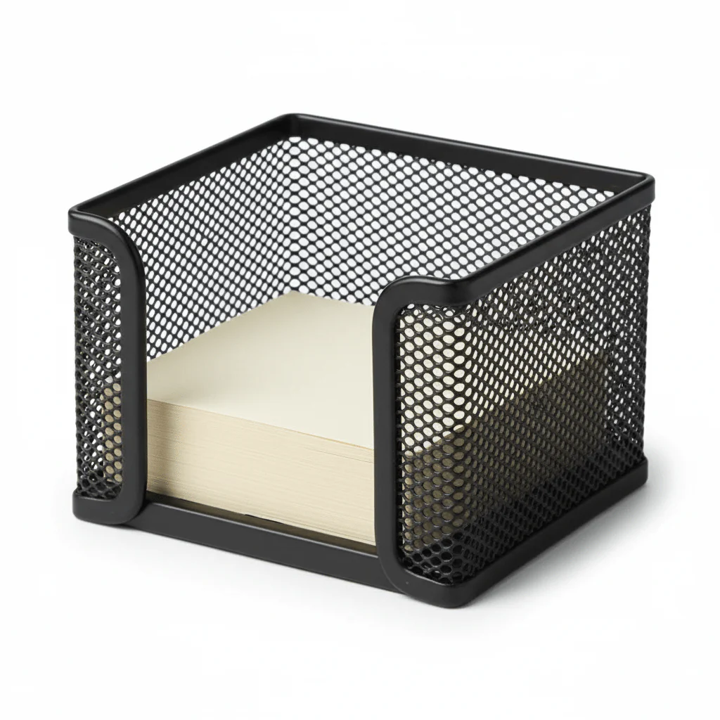 AKDC Metal Mesh Memo & Desk Organiser – Matte Black | 8cm