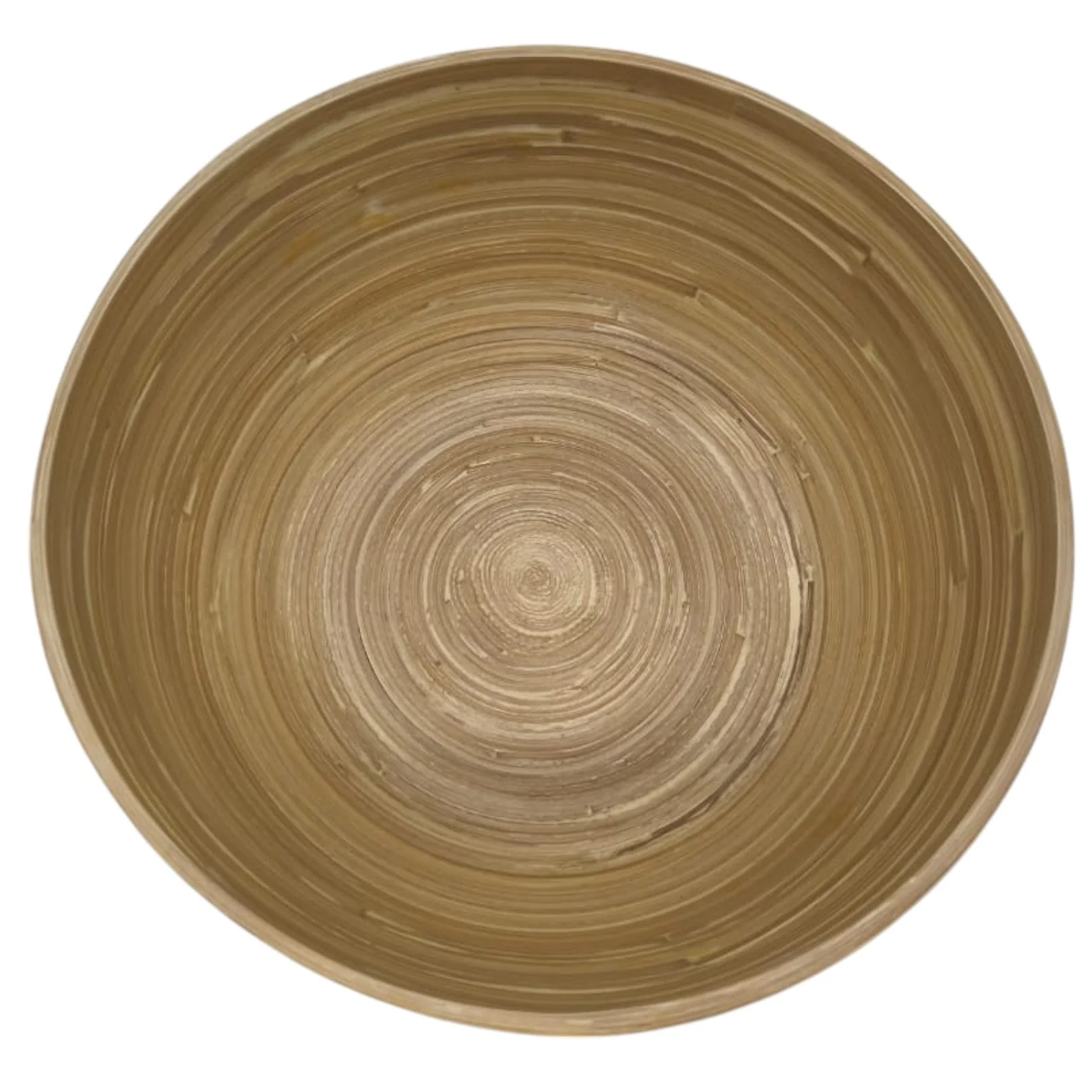 AKDC Modern Bamboo Round Serving Bowl-25cmX12cm-LightGreen&Bamboo - Image 3