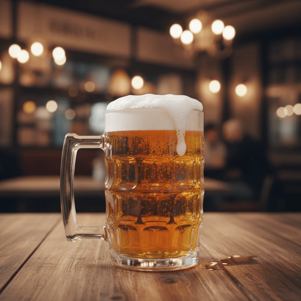 AKDC Multipurpose Glass Beer Mug with Elegant Handle – 400 ml - Image 2