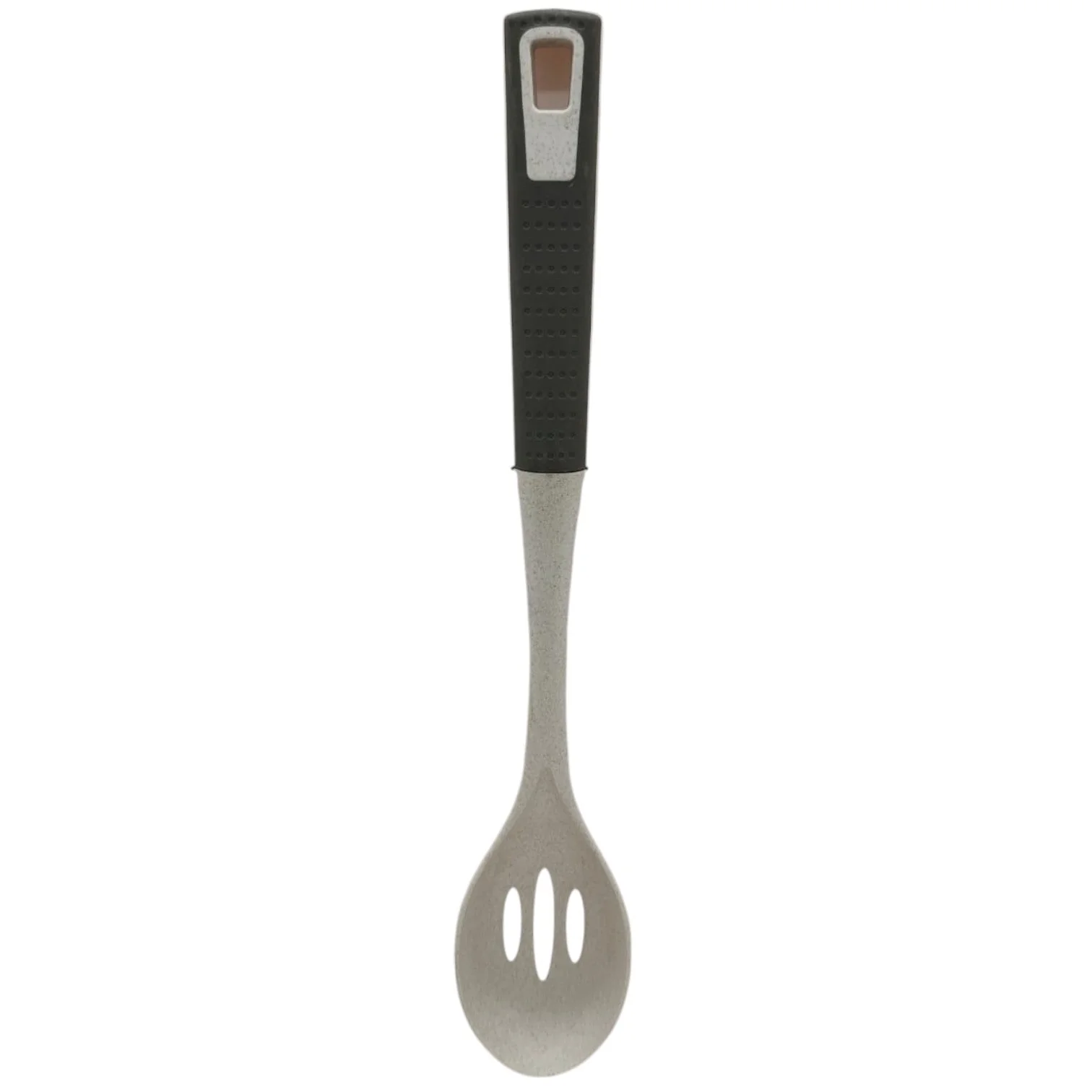 AKDC Nylon Slotted Spoon And Silicone Handle-35cmX6cm-White&Grey - Image 4