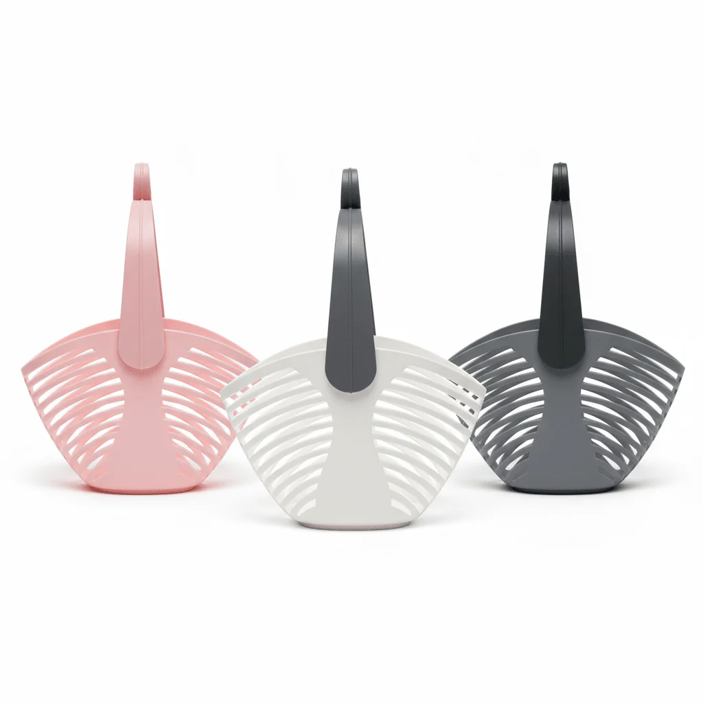 AKDC Plastic Basket with Handle 14cm*17cm, Assorted Color - Image 3