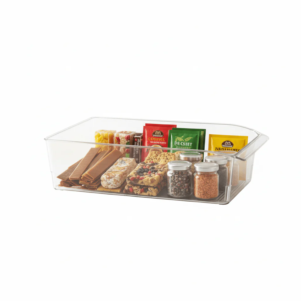AKDC Plastic Clear Storage Bin 31cmX15cmX9.2cm-Transparent - Image 2