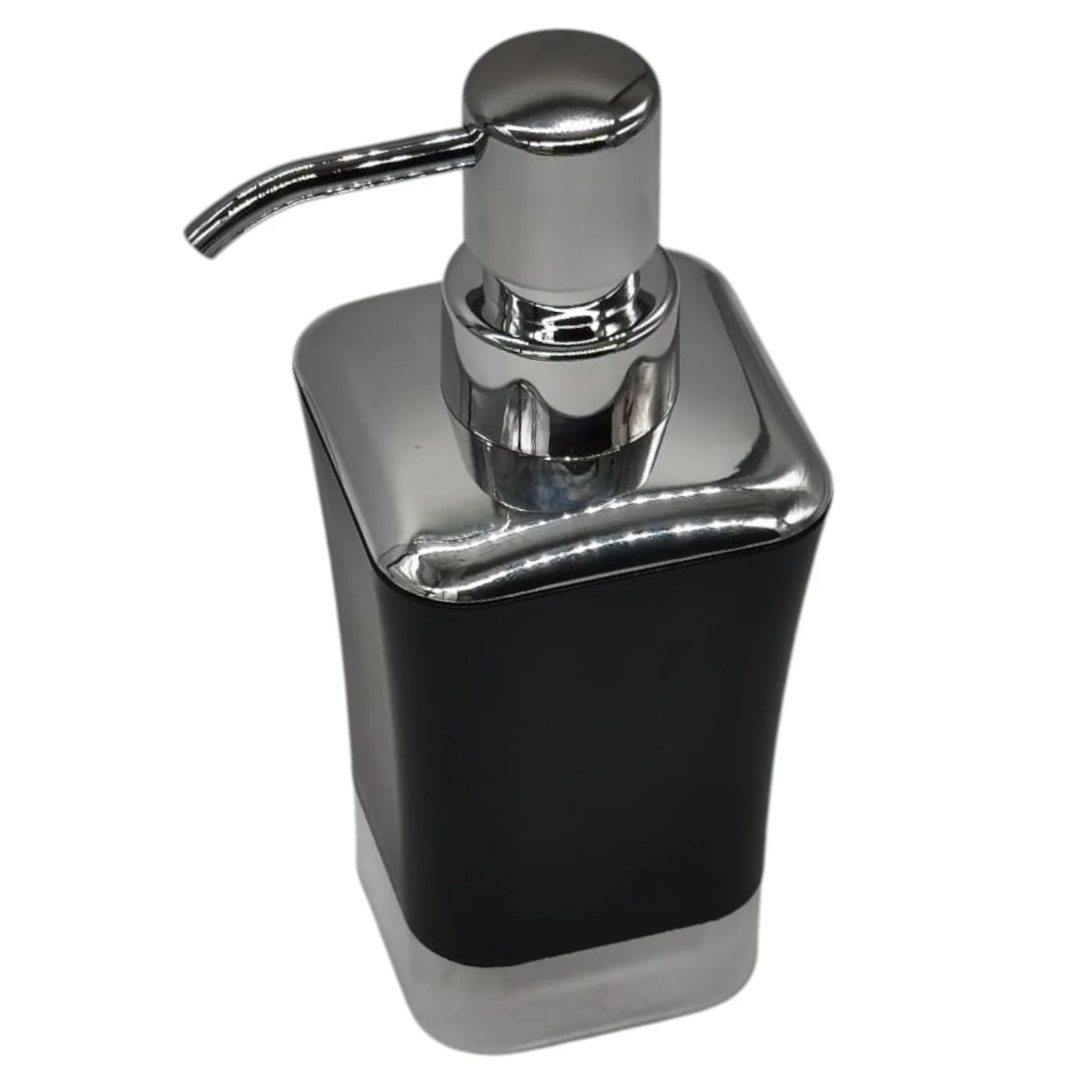 AKDC Plastic Liquid Soap Dispenser for Bathroom & Kitchen Sink, Dish Soap Dispenser With Easy-to-Press Pump -300ML-Black&Silver - Image 2
