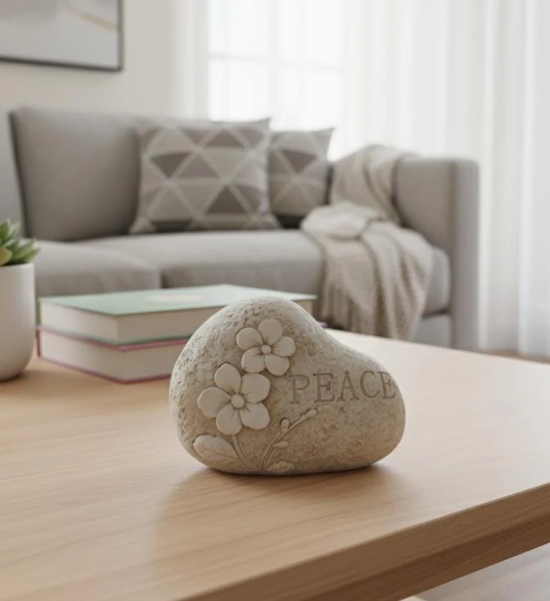 AKDC POP “PEACE” Letter Paperweight – Calming Inspirational Desk Décor 9 cm - Image 2
