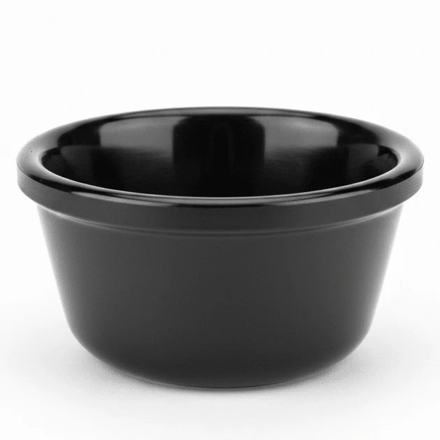 AKDC Premium Black Melamine Mini Serving Bowl 8 cm Compact Snack and Sauce Dish