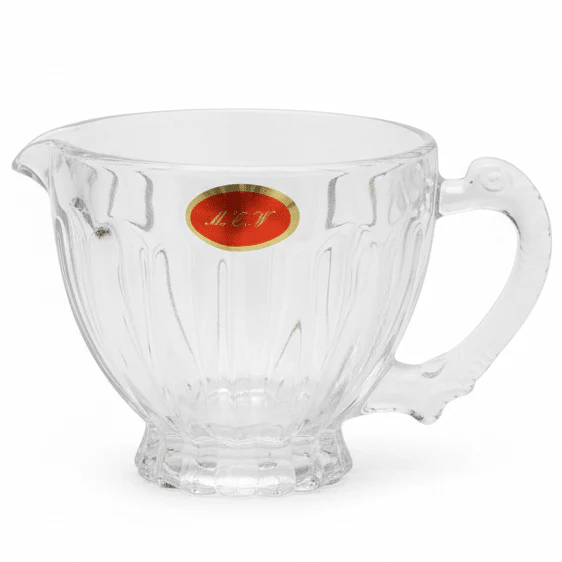 AKDC Premium Clear Glass Sauce Mug with Easy Grip Handle for Kitchen Use 200ml