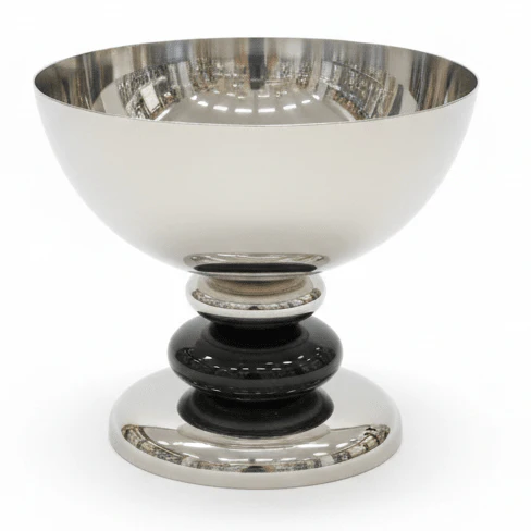 AKDC Premium Footed Metal Candy Bowl – Luxury Elevated Serving Bowl for Home Events & Gift Display – 15x12 cm