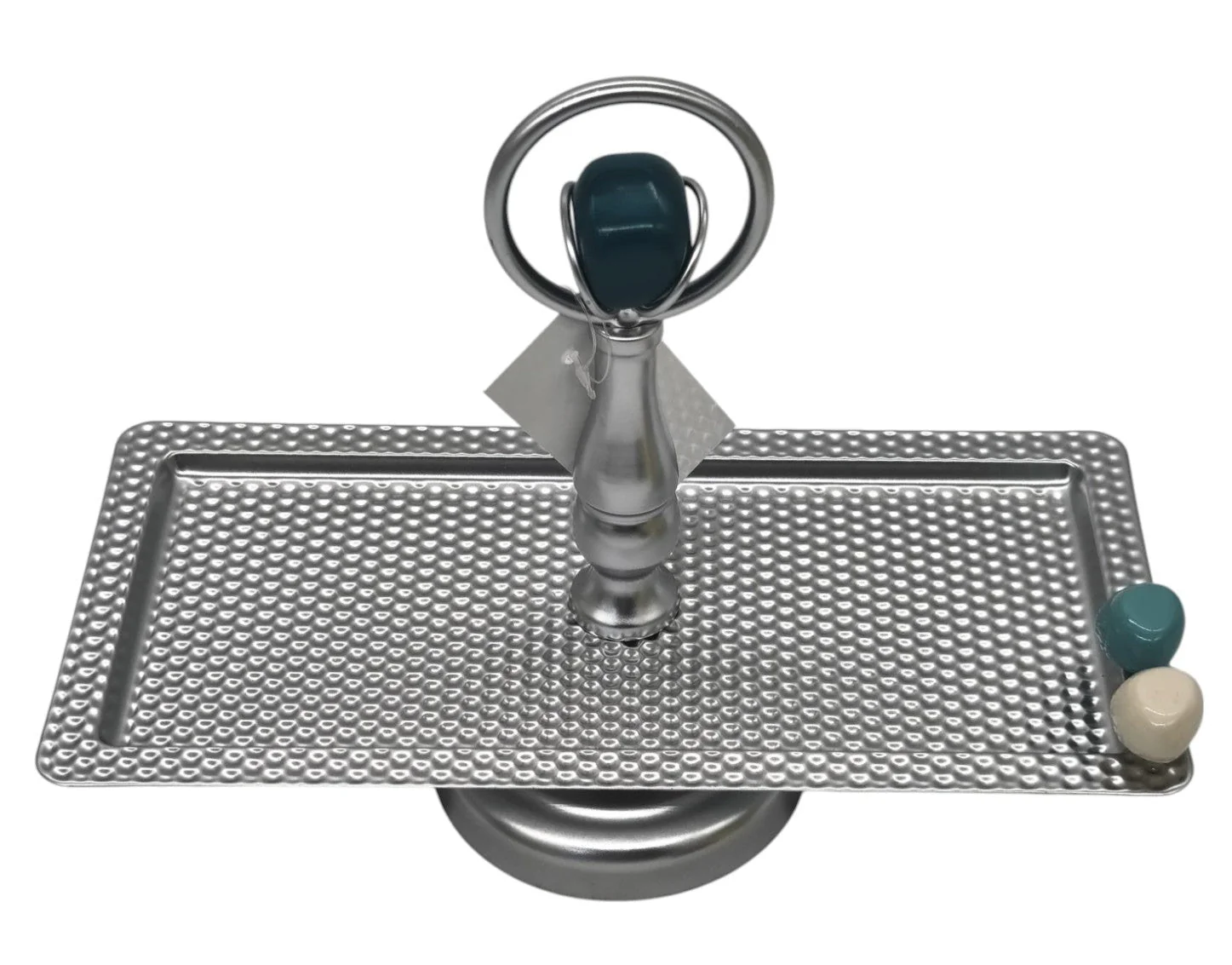 AKDC Metal Rectangular 1-Tier Candy Tray 28cm*23cm*12cm, Silver - Image 2