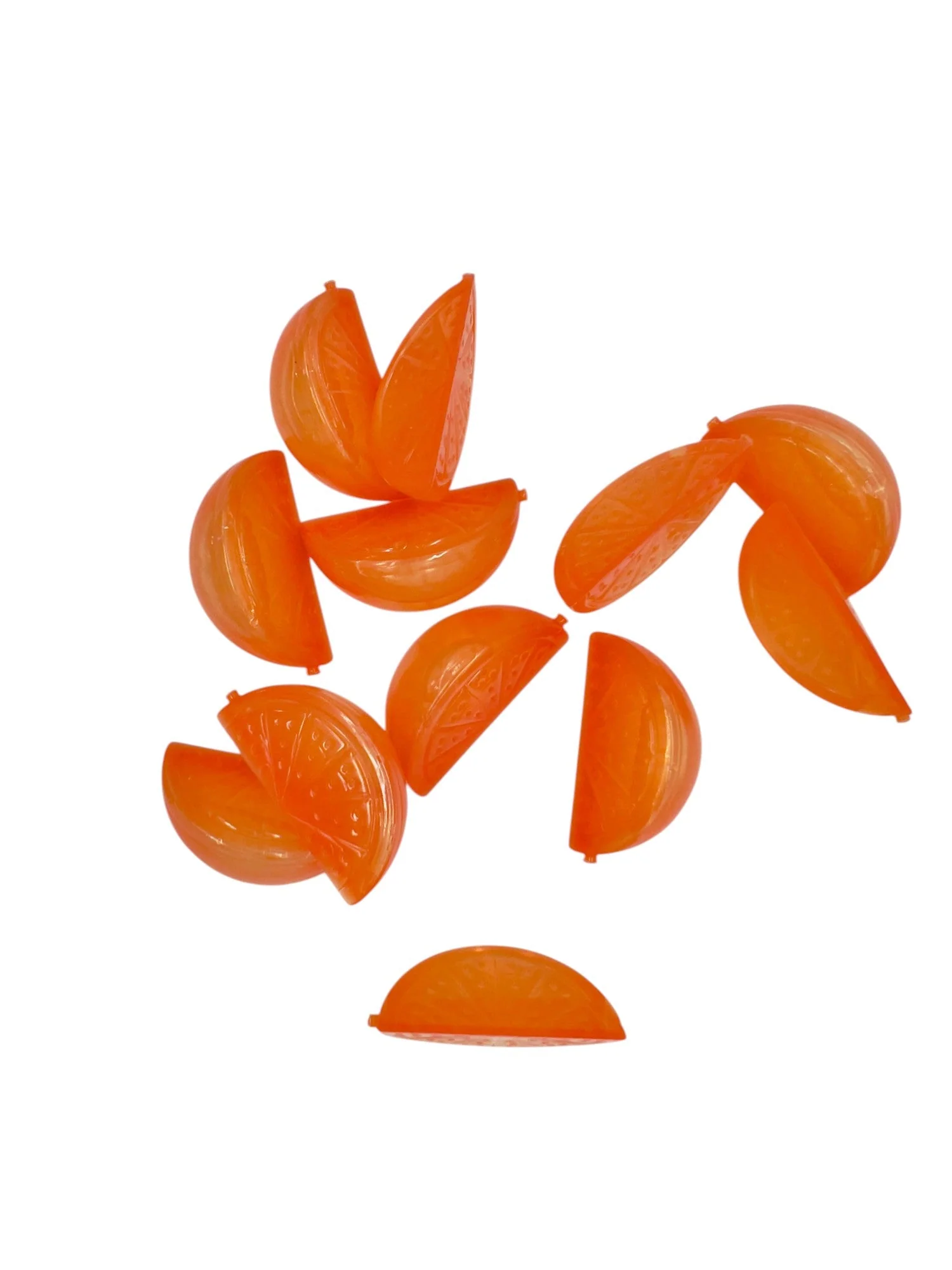 AKDC Reusable Ice Cubes 12pcs, Orange Design