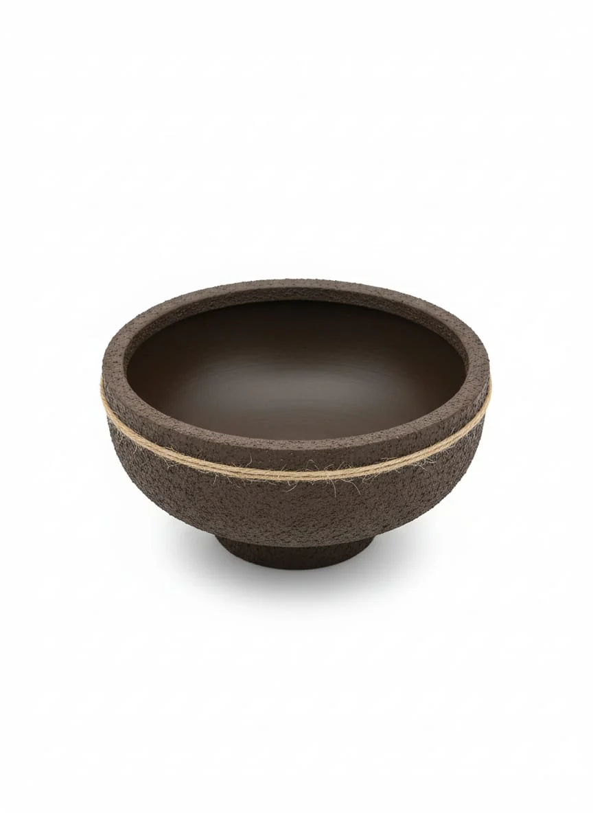 AKDC Rustic Clay Plant Pot – Brown Earth Shade – 11×20 cm – Handcrafted Unique Style