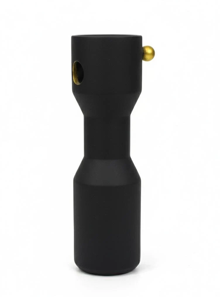 AKDC Slim Black Hard Plastic Flower Vase – Tall Elegant Decorative Piece – 30×8.5 cm