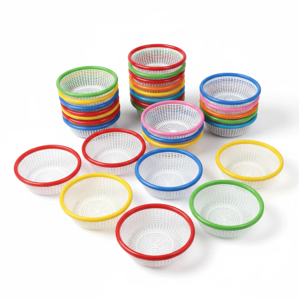 AKDC Small Round Plastic Colander – 23cm (Assorted Colors) - Image 3