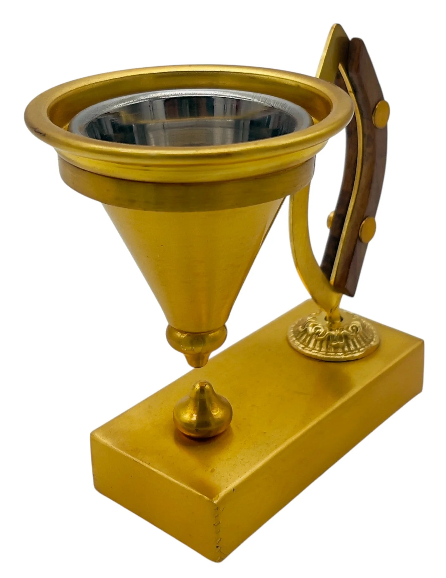 AKDC SS Incense Burner 13cm*11cm*8.5cm, Gold, N-02102 - Image 3