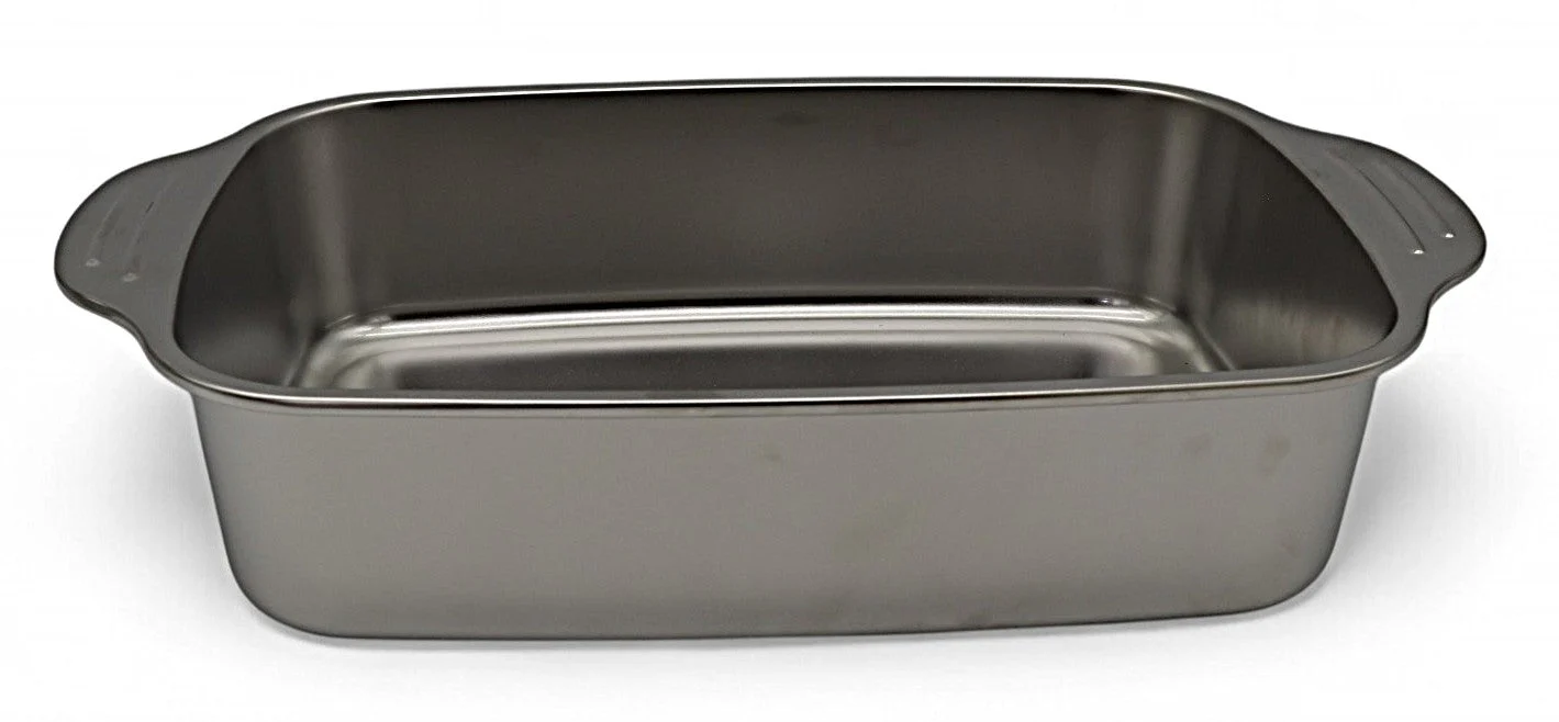 AKDC Stainless Steel Baking Tray – 33×19×8 cm, Perfect for Oven Cooking and Roasting - Image 2