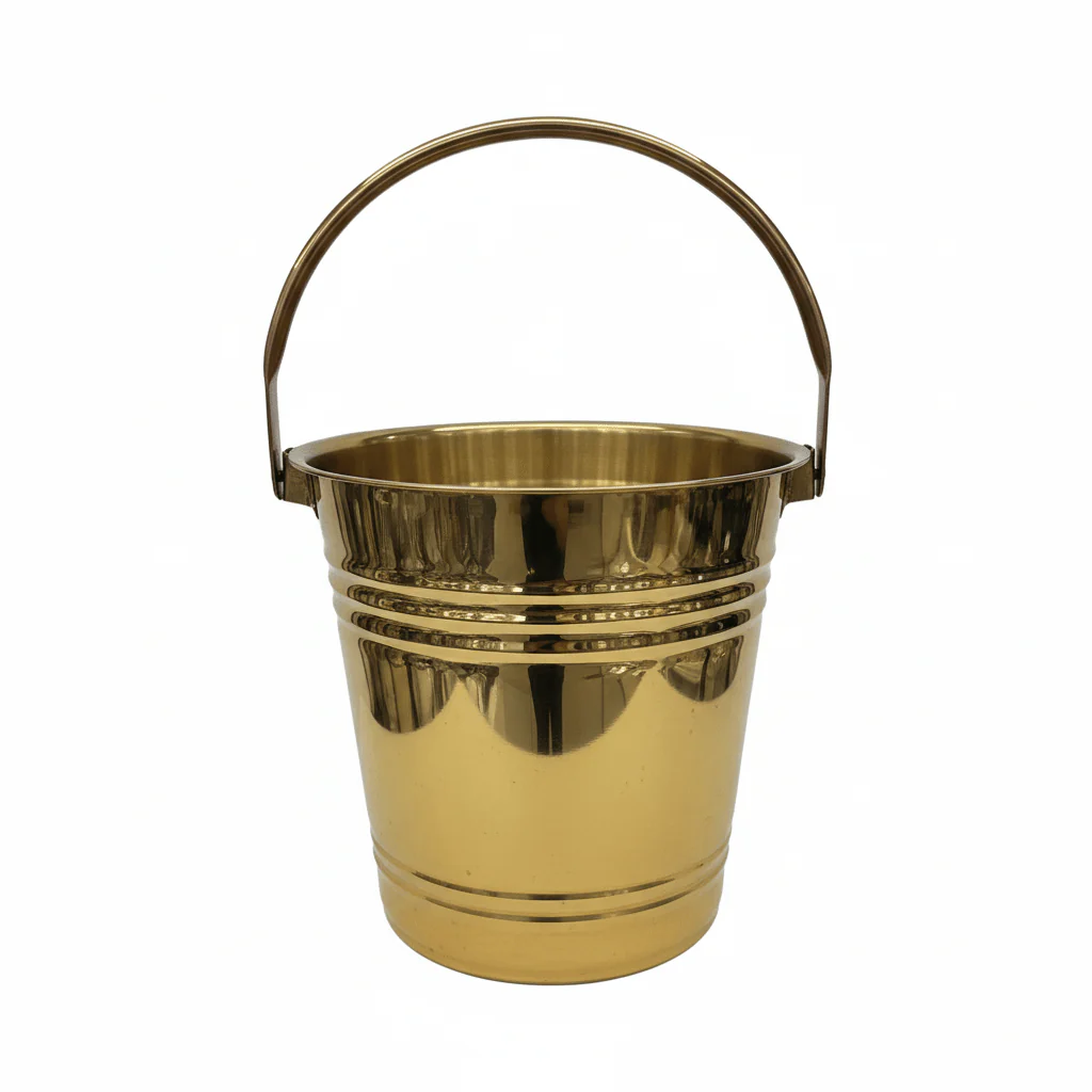 AKDC Stainless Steel Ice Bucket 1.2L — Mirror Gold Finish