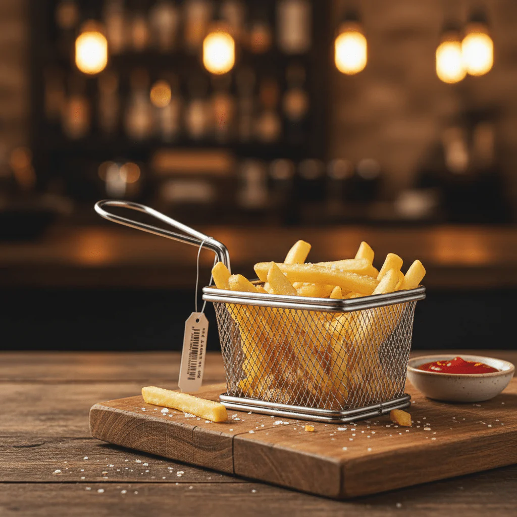 AKDC Stainless Steel Mesh Fries Holder (19×10×7 cm) - Image 2
