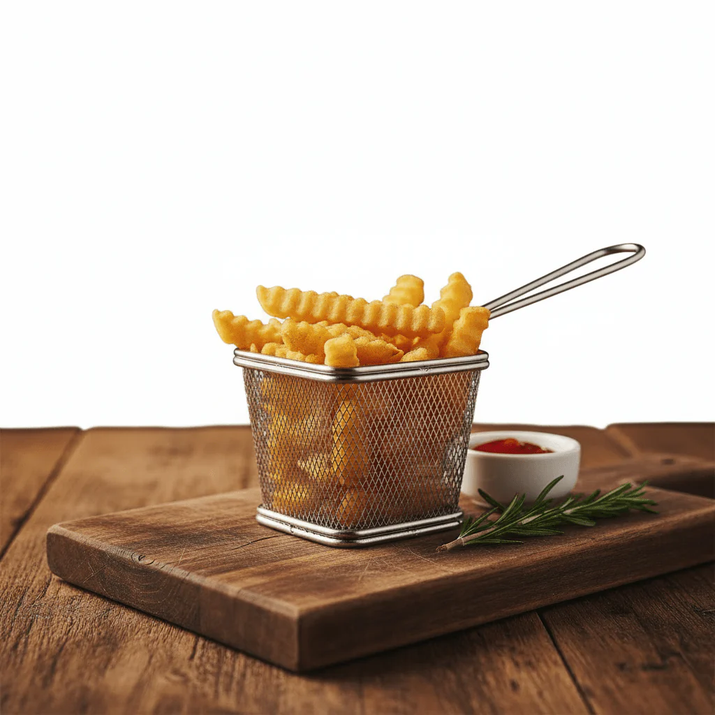 AKDC Mini Stainless Steel Mesh Fries Basket (22×10×6 cm)