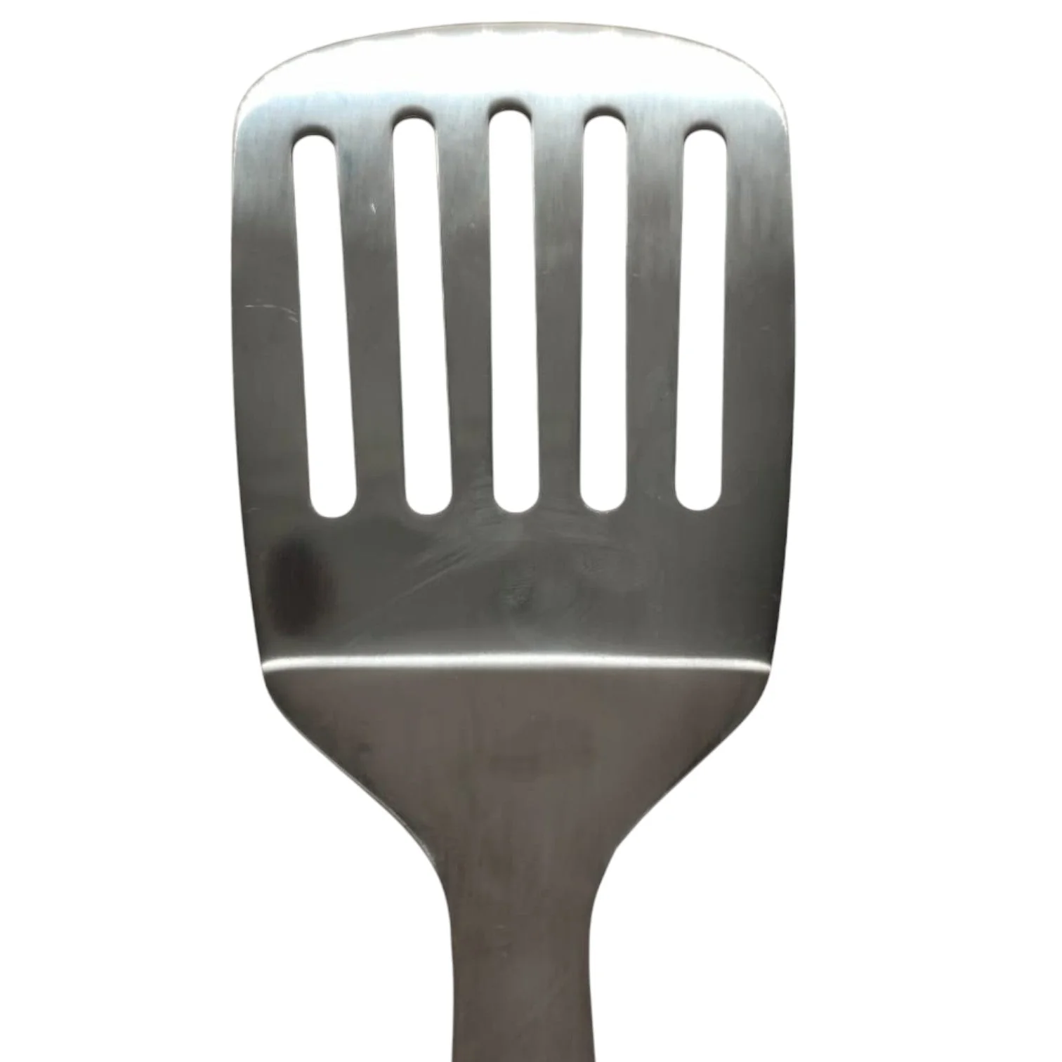 AKDC Stainless Steel Slotted Turner Plastic Handle Pancake Flipper Omlete Flipper-34cm-Blue&Steel - Image 2