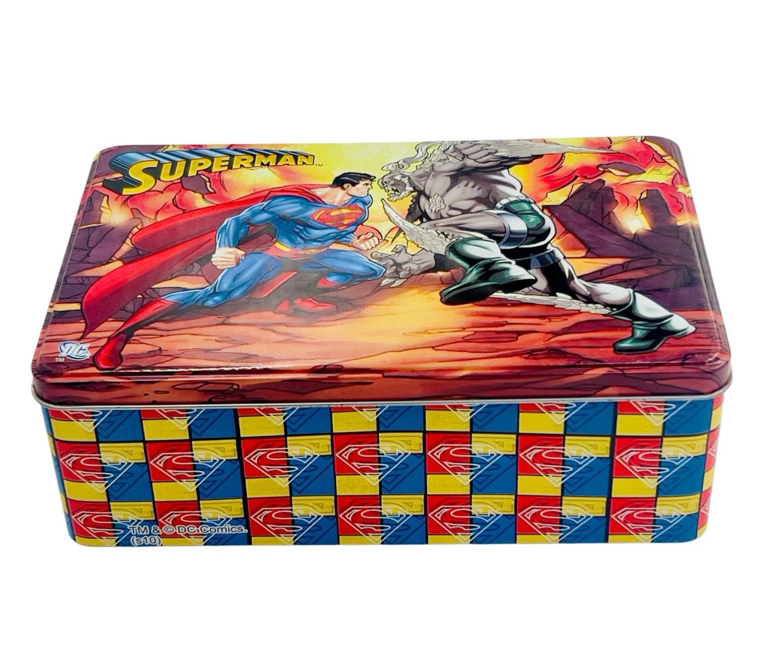 AKDC Superman War Metal Canister 20cm*13cm*7.5cm, Blue- W09803