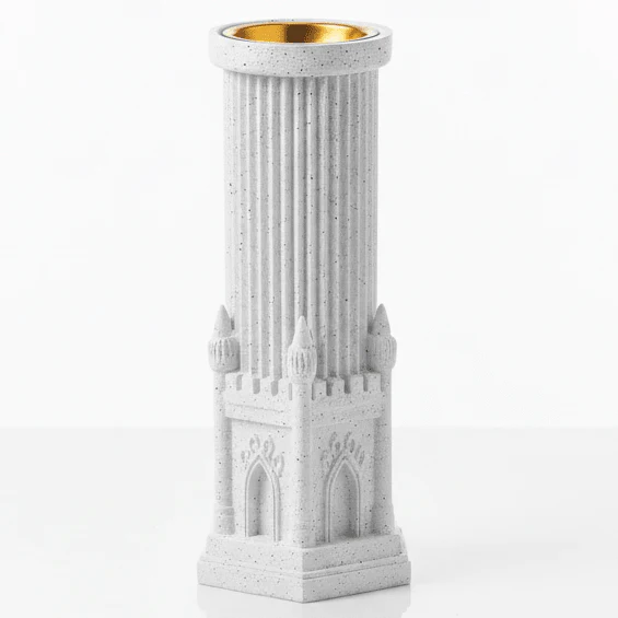 AKDC White Ceramic Decorative Incense Holder – Sophisticated Design for Relaxation and Home Ambiance – 21.5 cm