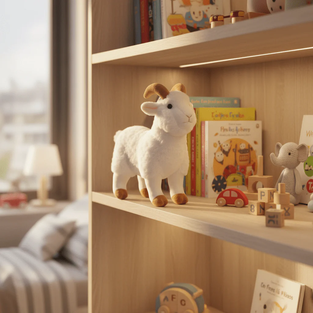 AKDC White Sheep Plush Toy 30cm Soft Stuffed Farm Animal Toy Gift for Kids Boys Girls - Image 2