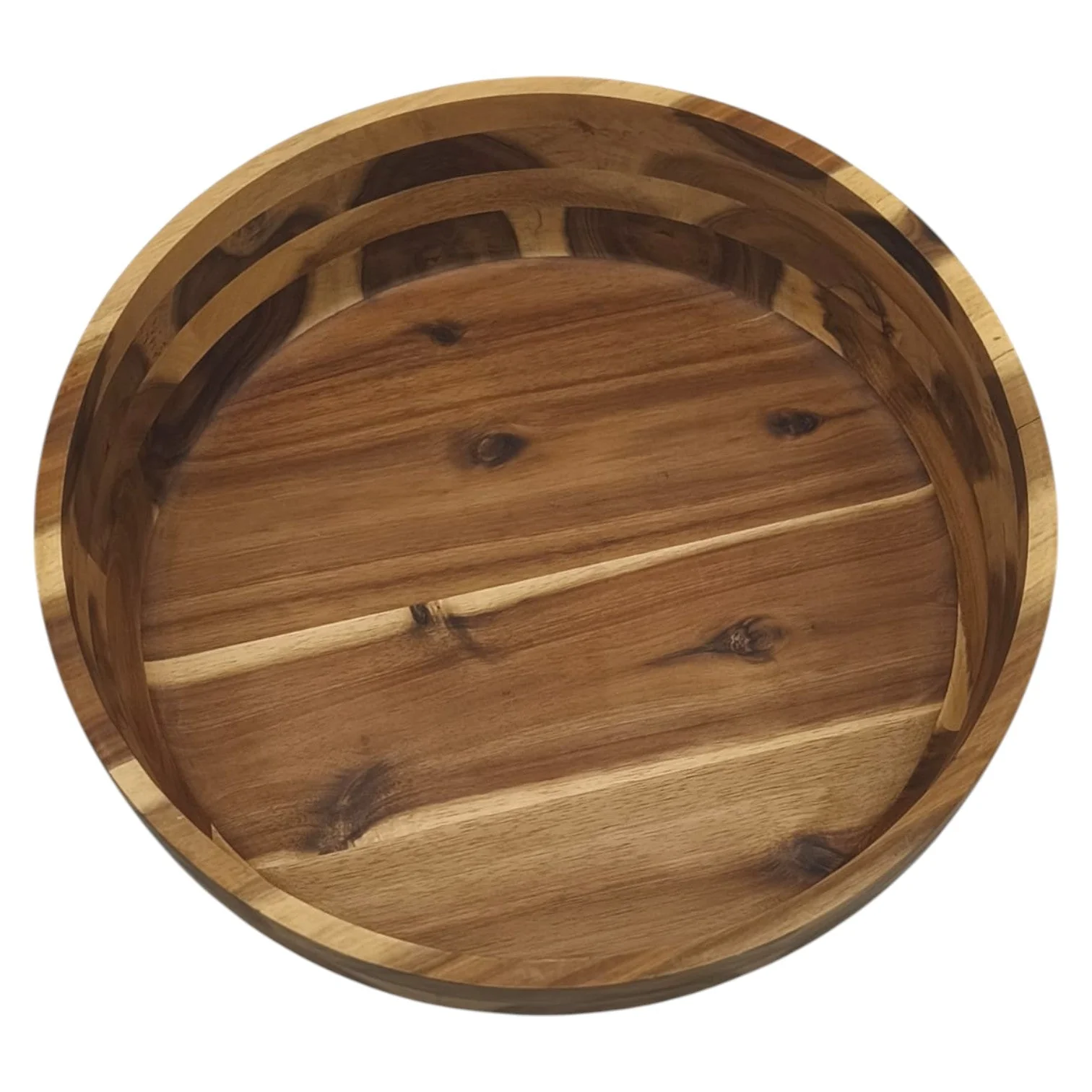 AKDC Wooden Bowl Natural Food Service Wooden Bowl For Rice Fruits Nuts Container Dinnerware-35cmX10cm - Image 3