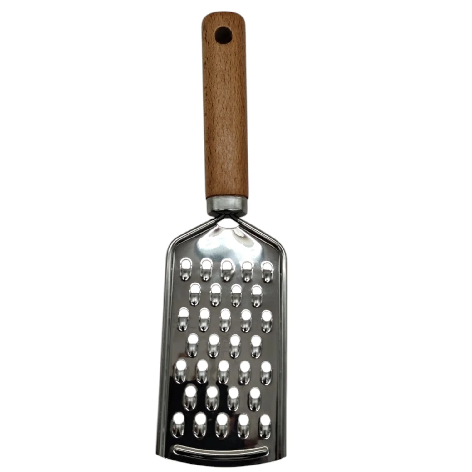 AKDC Wooden Handle Cheese Grater - Multi-Purpose Grater for Ginger, Potato, Cheese, Butter, Chocolate Perfect for Home Kitchen Use-23cmX6cm-Wooden&Steel