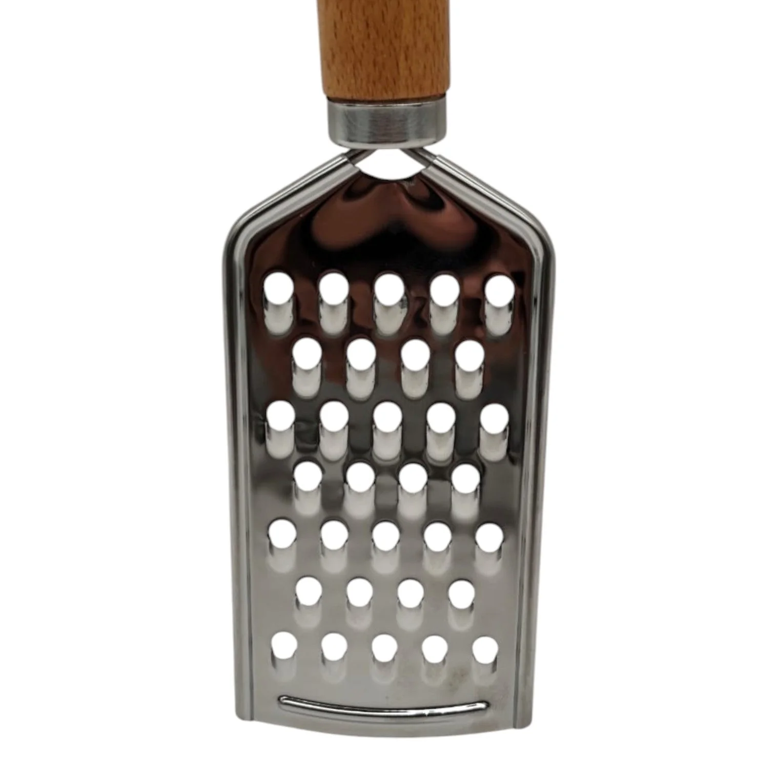 AKDC Wooden Handle Cheese Grater - Multi-Purpose Grater for Ginger, Potato, Cheese, Butter, Chocolate Perfect for Home Kitchen Use-23cmX6cm-Wooden&Steel - Image 3