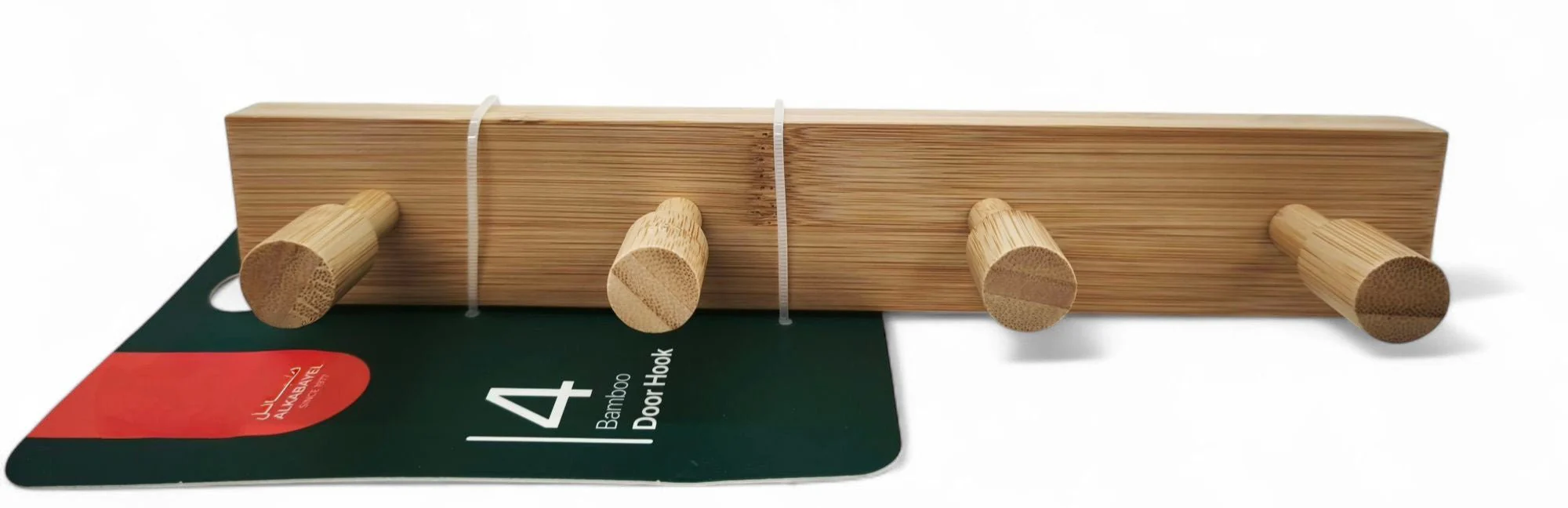Al Kabayel Bamboo Door Hanger 4 Hooks,28Cm - Image 2