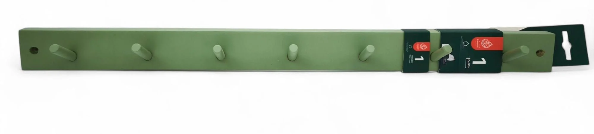 Al Kabayel Wooden Wall Hanger– 7-Hook,58Cm