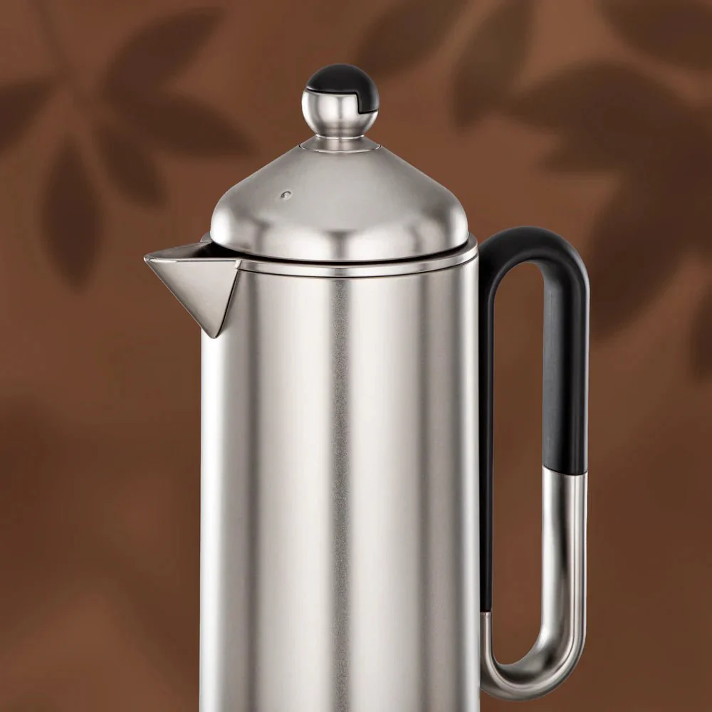 Almarjan 2 Pieces Vacuum Flask Set, Matt Nickel & Black - Image 5