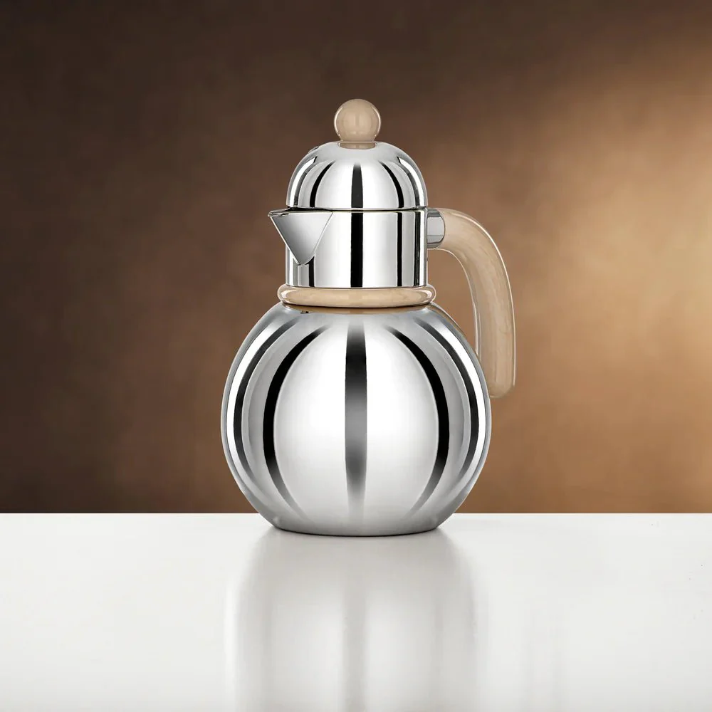 Almarjan Silver & Ivory Single Vacuum Flask 0.75L - Image 2