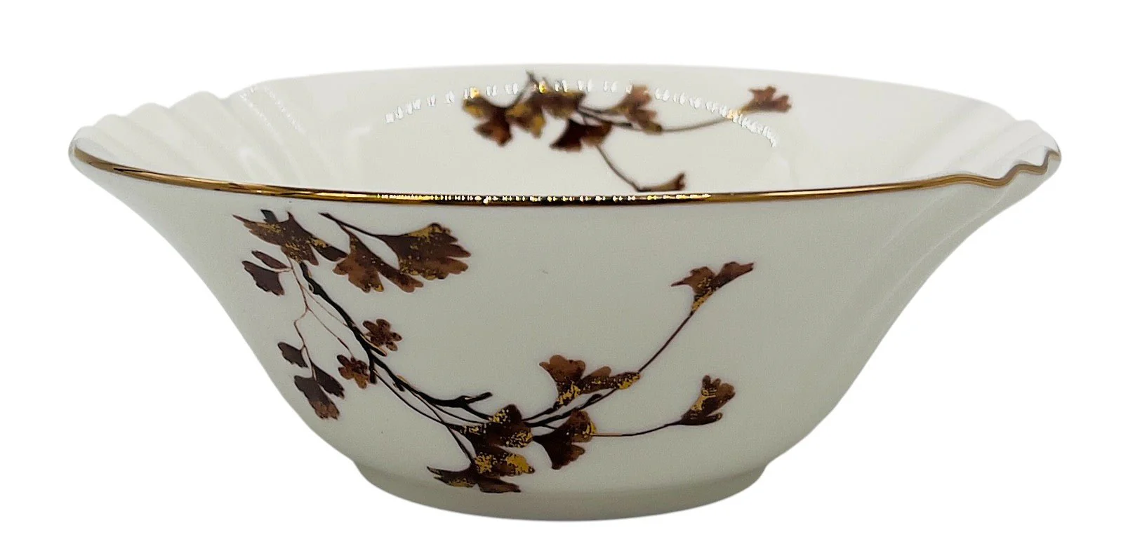 Angela 6pcs Ceramic Bowl Set 13.5cm*5cm, White and Floral Design - Image 3