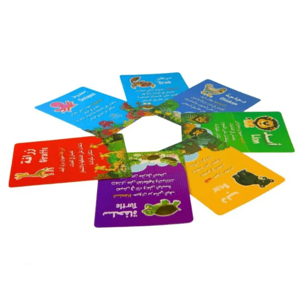 Animals Educational Cards in Arabic and English - Image 2