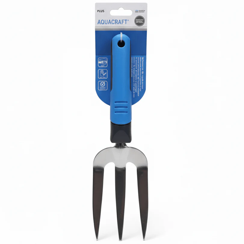 Aquacraft Hand Fork – Ergonomic Anti-Slip Handle for Soil Loosening & Garden Cultivation