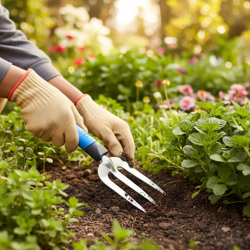 Aquacraft Hand Fork – Ergonomic Anti-Slip Handle for Soil Loosening & Garden Cultivation - Image 2