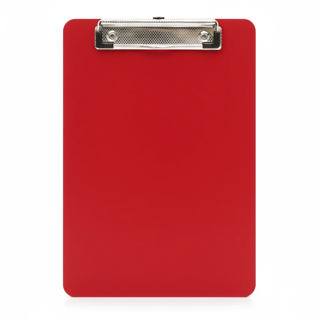 FIS PVC Single Wire Clip Board A4 | 210×297mm | Assorted Colors