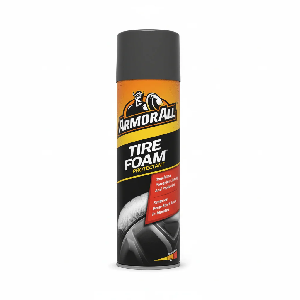 Armor All Tyre Foam Protectant 600ml – Instant Shine & Long Lasting Tire Protection