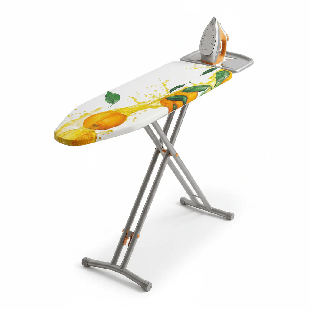 AxodeSilver Premium Ironing Board 42x125 cm – Wide Surface with Strong Metal Frame Assorted Colors