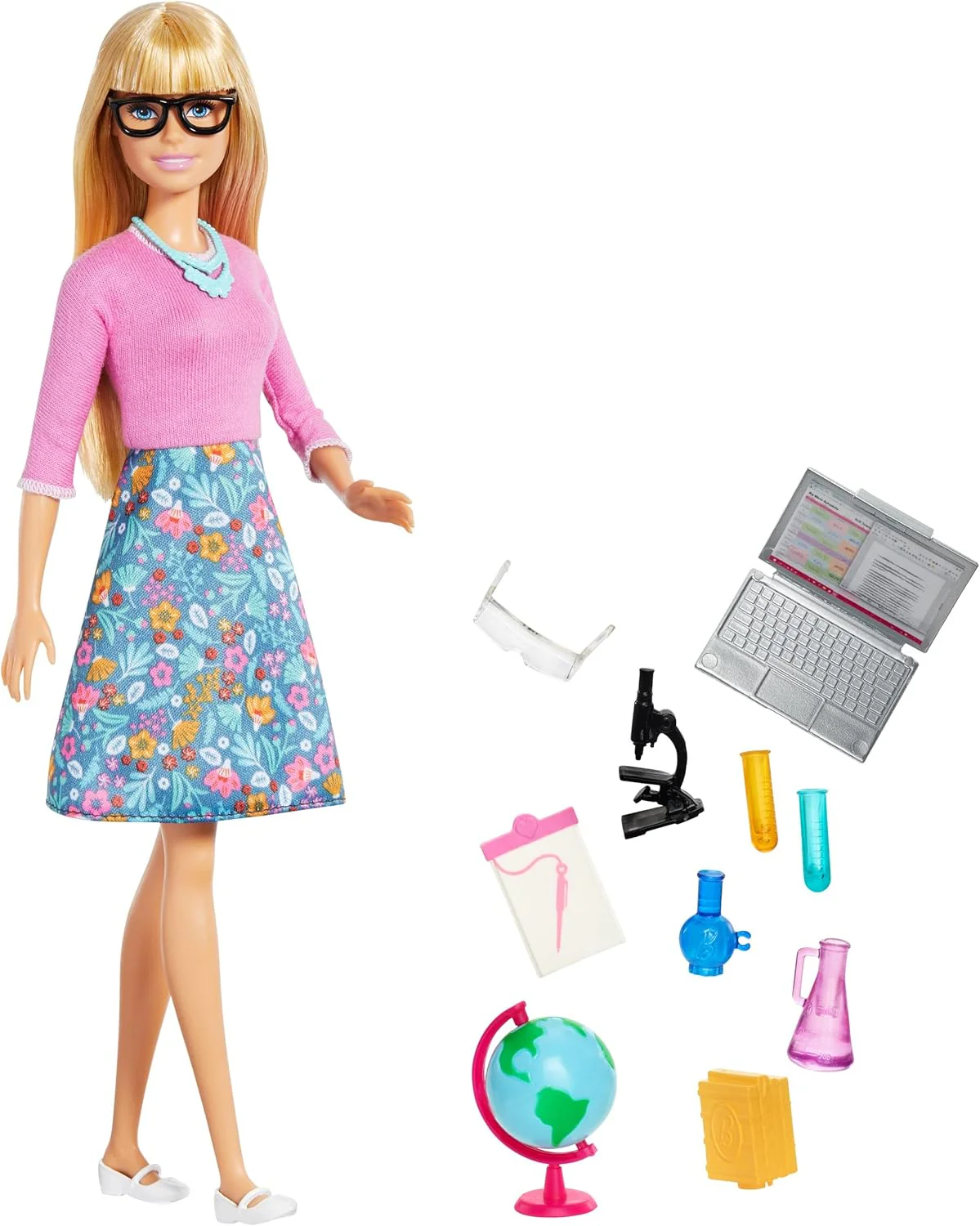 Barbie Teacher Doll Playset, Kids Over 3+ Age, GJC23