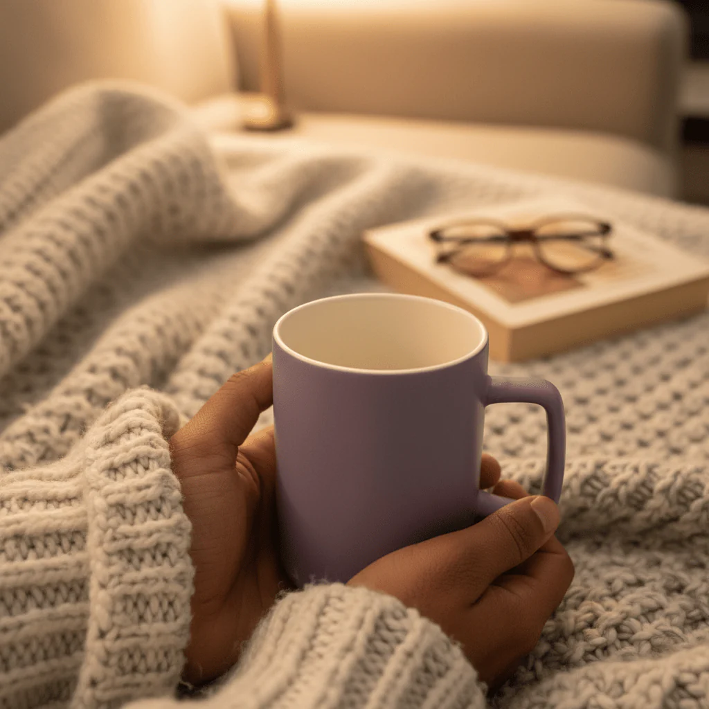 Baytix Ceramic Mug 350ml - Black / Lavender - Image 3