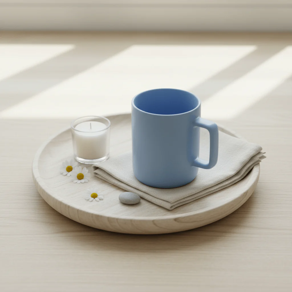 Baytix Ceramic Mug 350ml – Sky Blue / Sage Green - Image 3